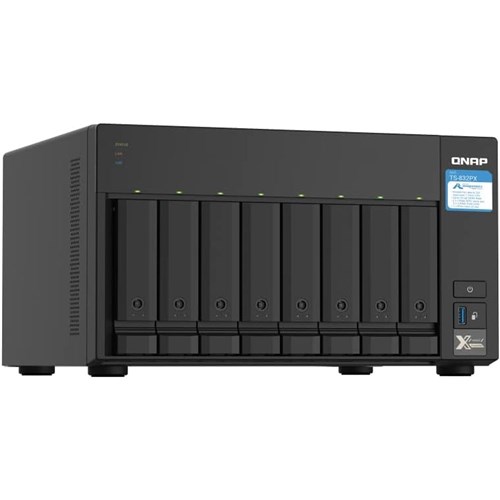 QNAP TS-832PX-4G-64TB Bundle 8-Bay NAS (TS-832P) Seagate NAS HDD 64TB (8 x 8TB) - Theodist