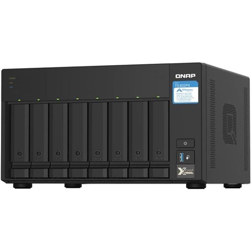 QNAP TS-832PX-4G-64TB Bundle 8-Bay NAS (TS-832P) Seagate NAS HDD 64TB (8 x 8TB)_1 - Theodist