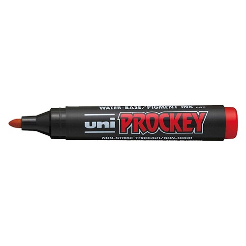 Uni-Ball PM-122 Prockey Permanent Marker Bullet_RED - Theodist