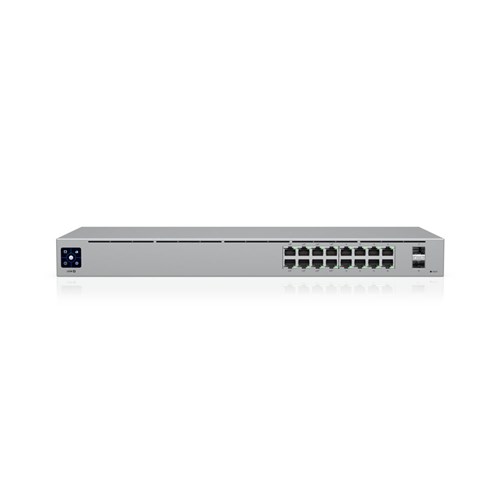 Ubiquiti Standard 16 PoE Unifi 16-Port Gigabit Ethernet Switch 8X PoE+PT 8X PT 2X SFP 42W USW-16-POE_1 - Theodist