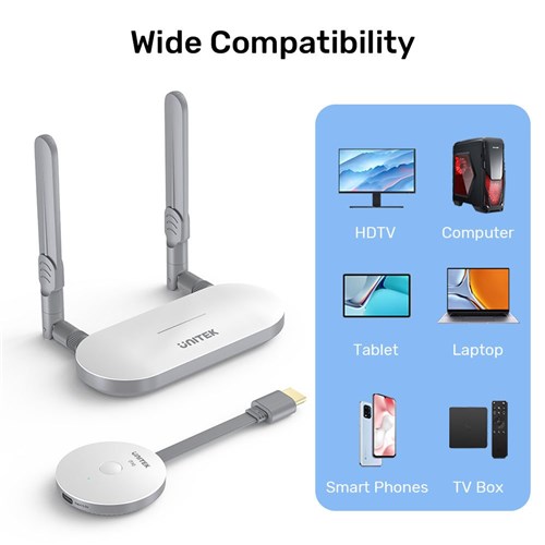 Unitek V1183A01 Transmitter & Receiver Kit Wireless HDMI up to 50m_1 - Theodist