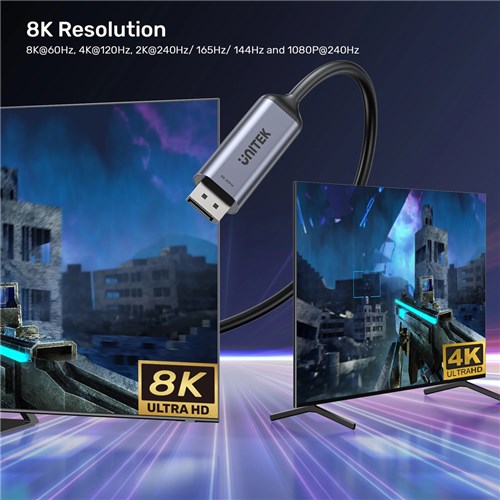 Unitek USB-C to DisplayPort 1.8M Cable Bidirectional V1423DGY01_2 - Theodist