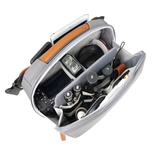 Vanguard Veo City CB29, 6L Capacity, Cross Body Camera Bag, Grey_9 - Theodist