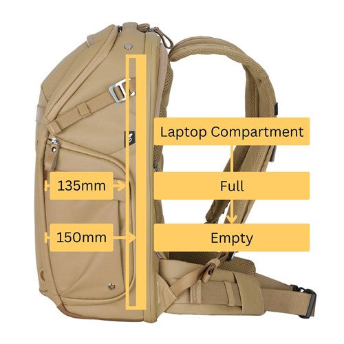 Vanguard Veo Metro B25L BG Camera Backpack Beige V254548_14 - Theodist