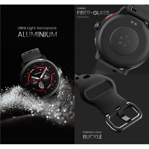 HiFuture Vela Adventure 1.43" Outdoor Smartwatch with GPS, Compass & Altimeter – Black_1 - Theodist