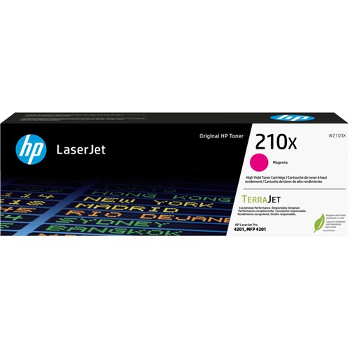 HP 210X Toner High Yield Cartridge Magenta W2103X - Theodist