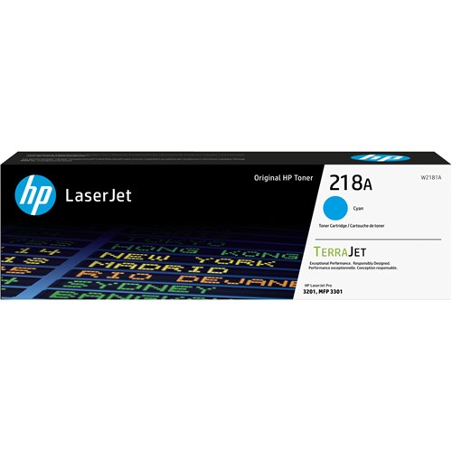 Hp 218A Toner Standard Cartridge Cyan W2181A - Theodist