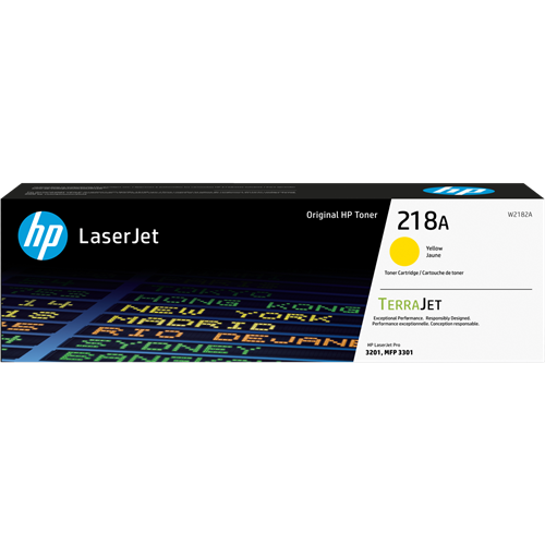 Hp 218A Toner Standard Cartridge Yellow W2182A - Theodist