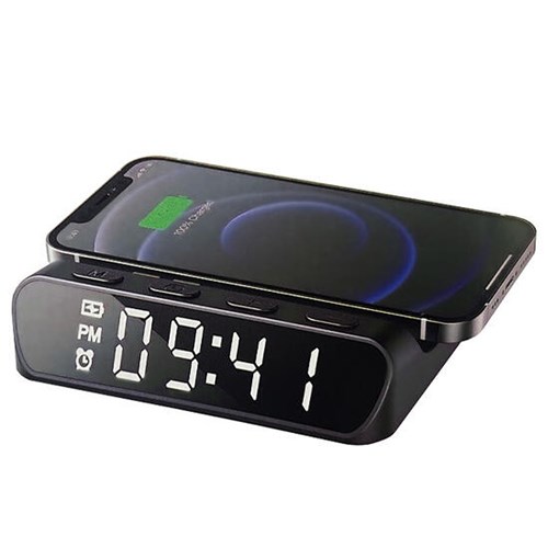 Havit W3031 Charger Wireless Clock Black_1 - Theodist