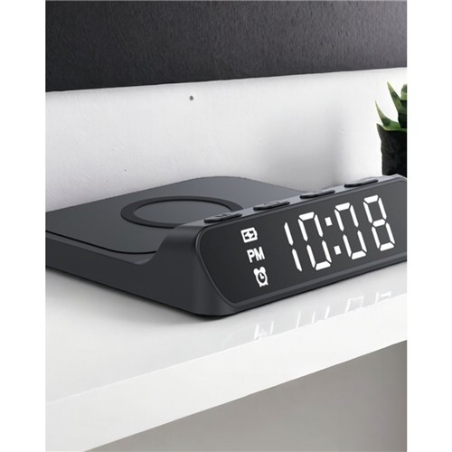 Havit W3031 Charger Wireless Clock Black_3 - Theodist