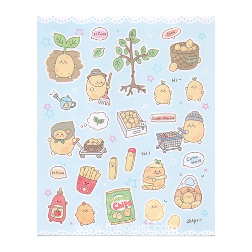 WC171_1Inamazy Vegetable Assorted Lets Grow Stickers 130x160mm WC171_1 - Theodist