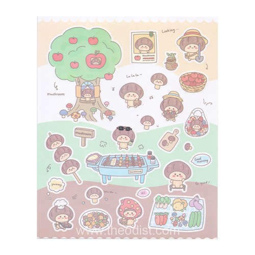 WC171_1Inamazy Vegetable Assorted Lets Grow Stickers 130x160mm WC171_2 - Theodist