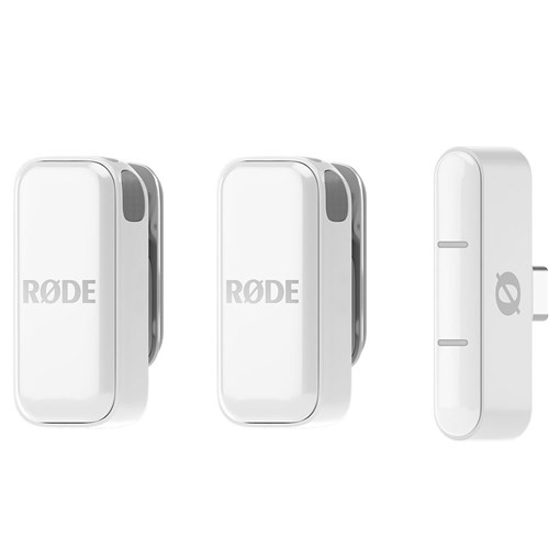 Rode WIMICROCW Wireless Micro Ultra-Compact Wireless Microphone for USB-C Smartphones White - Theodist