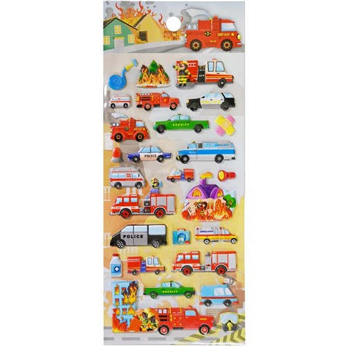 STICKER PUFFY FOAM CARS ASSORTED 95x230mm INAMAZY - Theodist