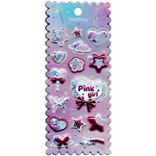 Inamazy Shaking Glitter Soda 3D Stickers Assorted WR024 - Theodist