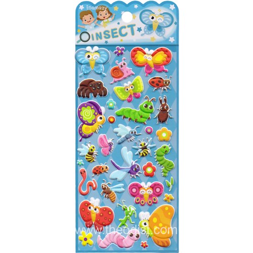 Inamazy Insect Puffy Foam Stickers Assorted WR051 - Theodist