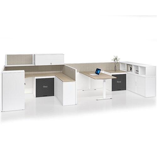 Workstation 2 Men Flexispace 5000x1800x1200mm_1 - Theodist