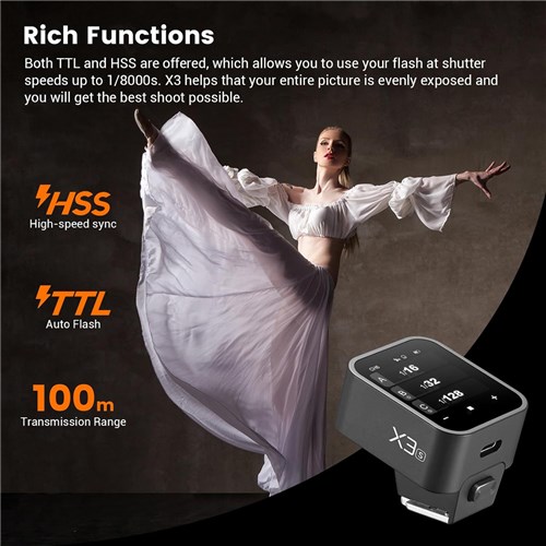 Godox X3 S Touch Screen Wireless Flash Trigger for Sony_1 - Theodist