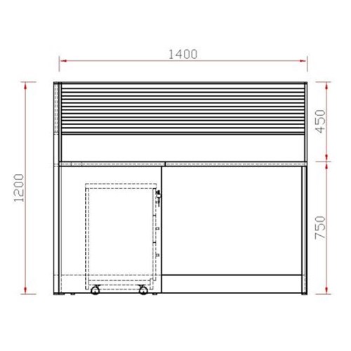 Partitioned Workstation Luca Series 2 Person Desks 2800x1400mm_5 - Theodist