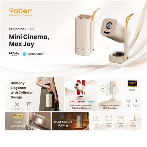 Yaber T1 Pro FHD Projector YACBK01088_3 - Theodist