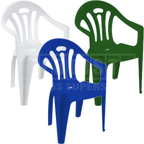 YONNY2 Plastic Monobloc Chairs with Arms - Theodist