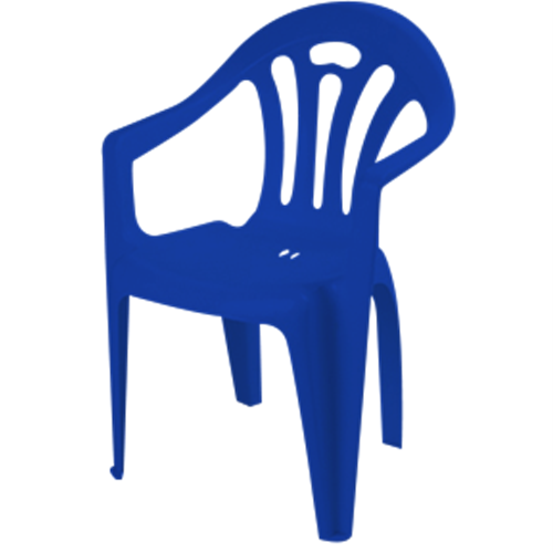 YONNY2 Plastic Monobloc Chairs with Arms_BLU - Theodist