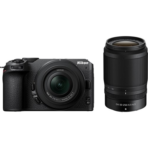 Nikon Z30 Mirrorless Camera, Nikkor Z DX 16-50mm f/3.5-6.3 VR, Nikkor Z DX 50-250mm f/4.5-6.3 VR DLK Lenses - Theodist