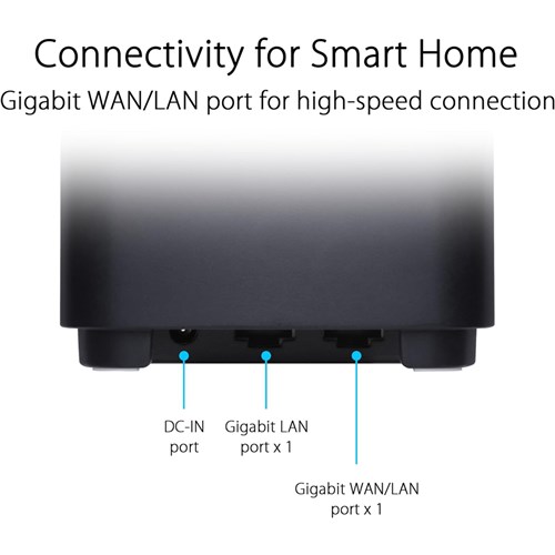 Asus ZenWiFi XD4S 2PK Lack AX Mini Wi-Fi 6 AX1800 Mesh Router Wi-Fi System_6 - Theodist