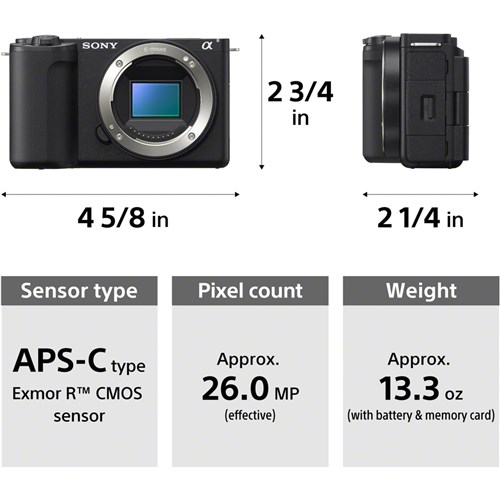 Sony Alpha ZV-E10 II APS-C Interchangeable Lens Mirrorleass Content Creator Camera_8 - Theodist
