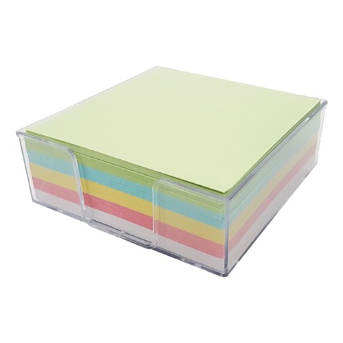 Kejea K950 Note Paper 300 Sheets Coloured w/ Holder, 90x90mm - Theodist