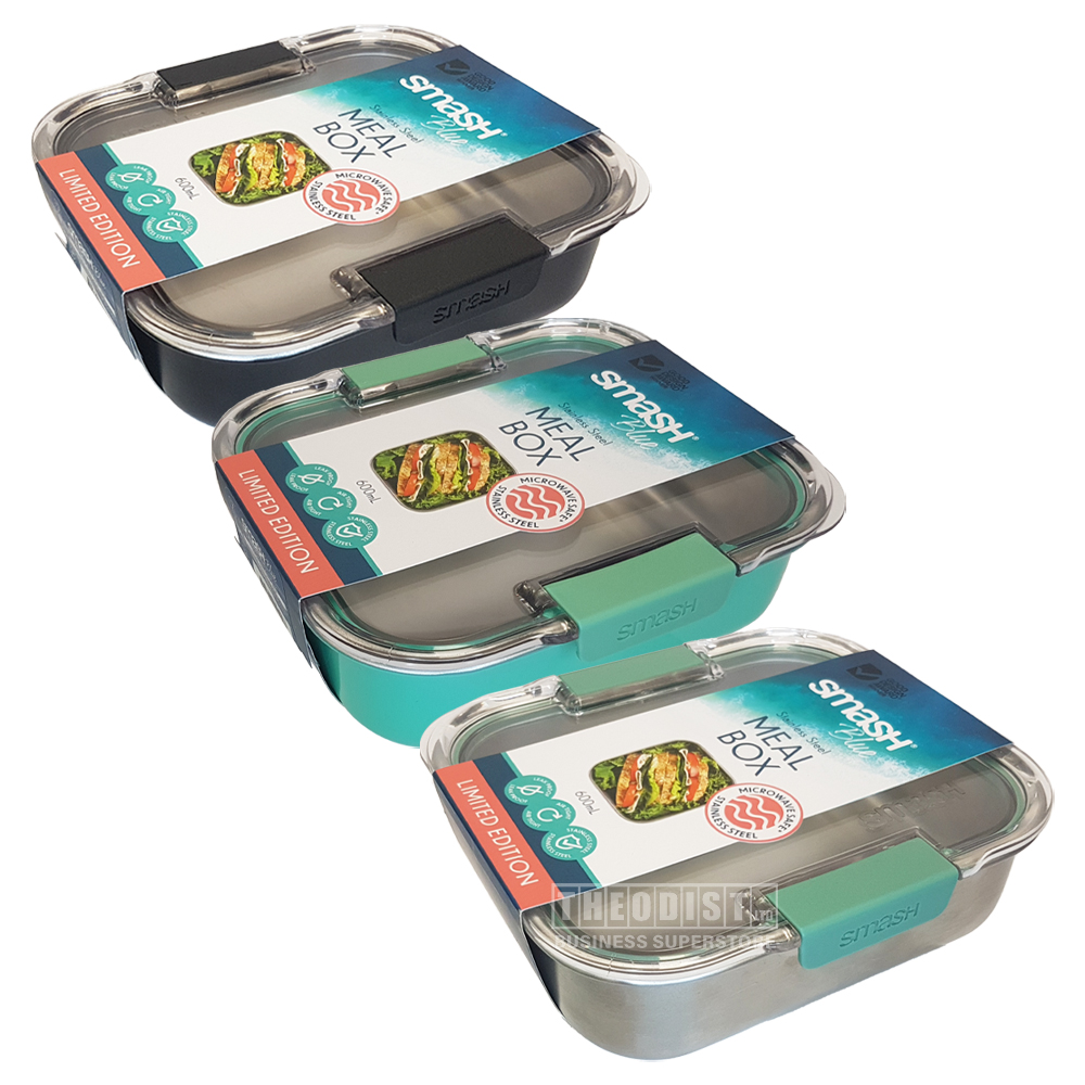 Smash Blue 14408 Stainless Steel Meal Box 600mL Theodist