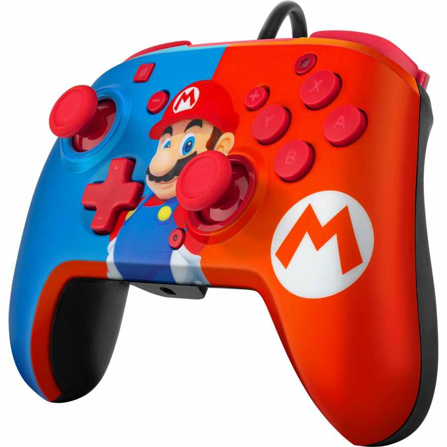 PDP Faceoff Deluxe+ Audio Wired Controller Super Mario for