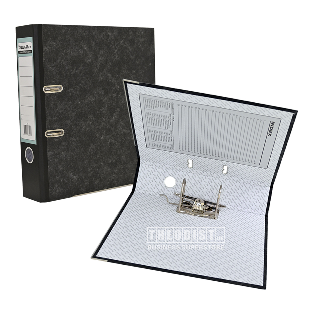 DataMax 5500 Lever Arch File A4 Deluxe Board Black Mottled Theodist