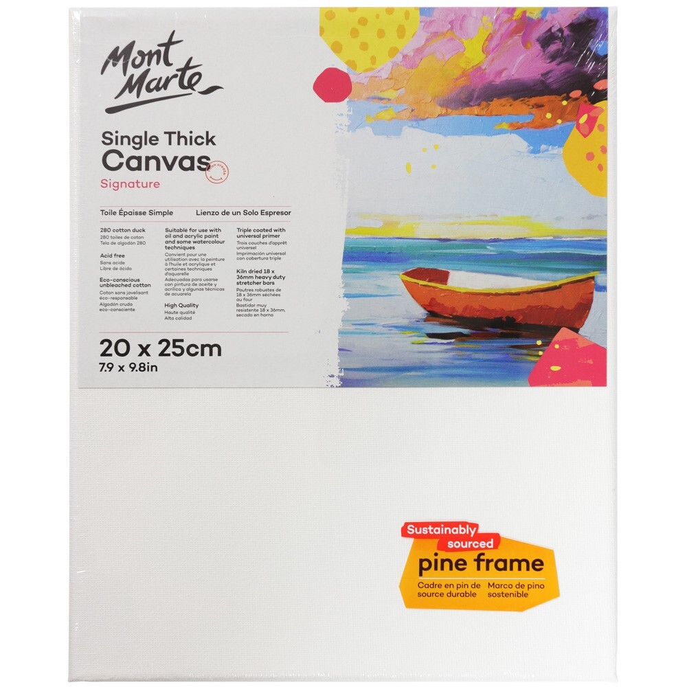 Hi-STANDARD　TM paint CANVAS Mont Marte Studio Canvas Single Thick 20 x 25cm - Theodist