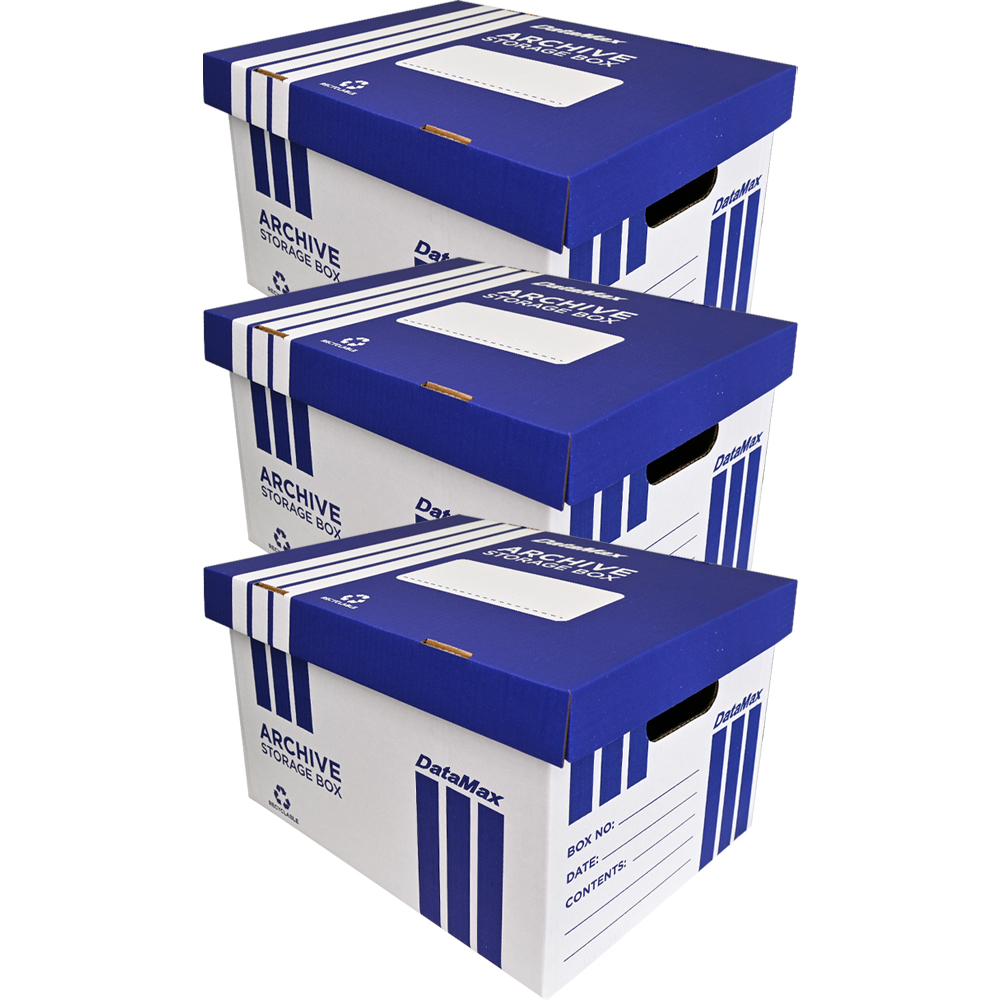 DataMax DMX323 Archive Storage Boxes 3 Pack - Theodist