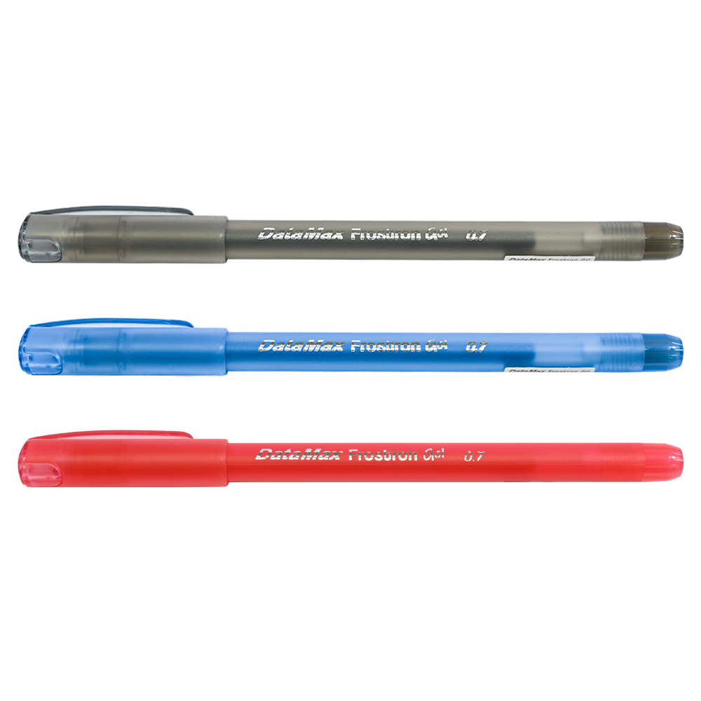 DataMax Froston Gel Ballpoint Pen 0.7mm, Black, Blue, Red Theodist