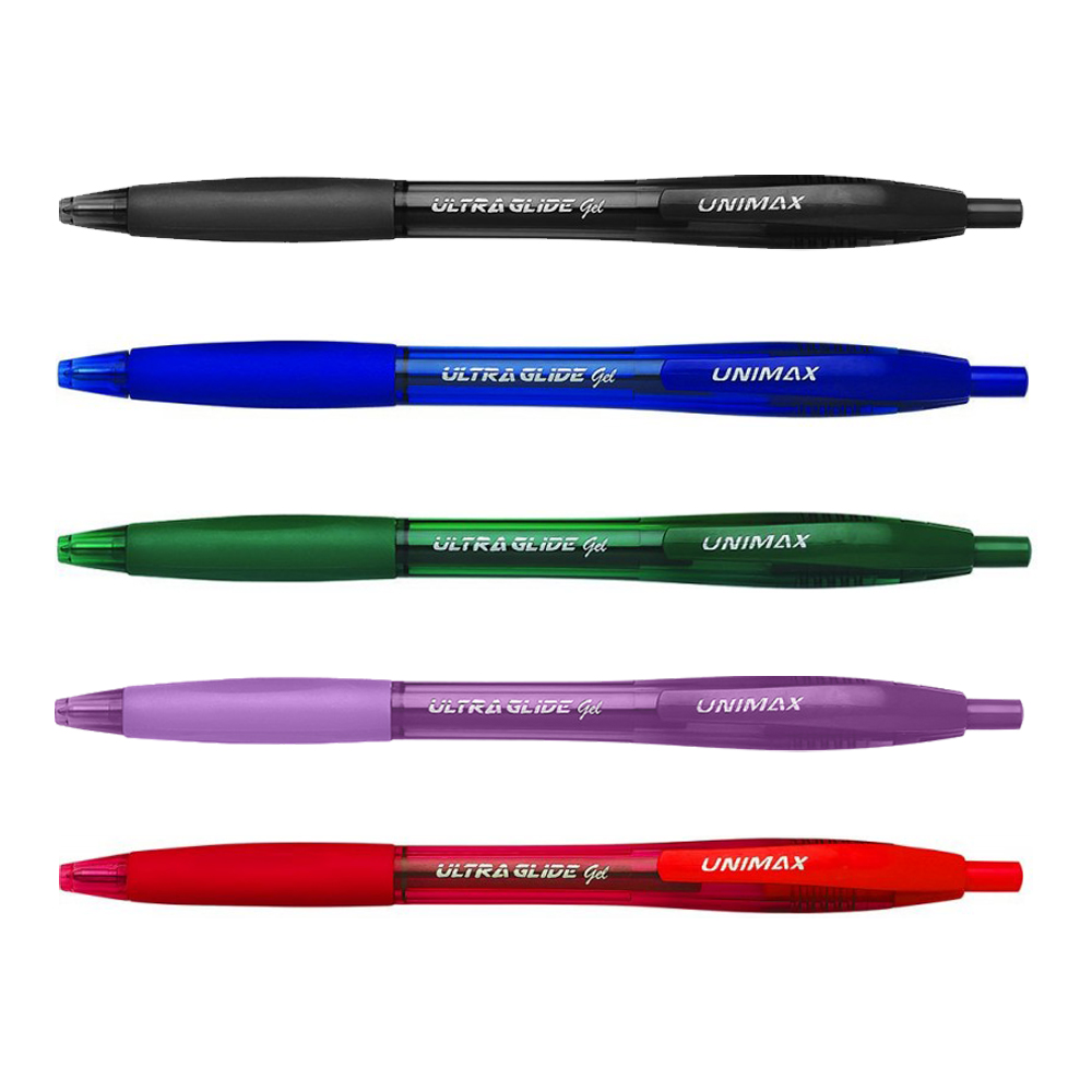 Unimax Ultra Glide Gel Retractable Pen 0.7mm - Theodist