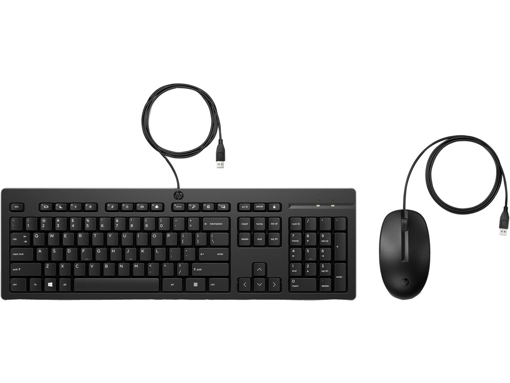 HP 225 Wired Mouse and Keyboard Combo - Theodist