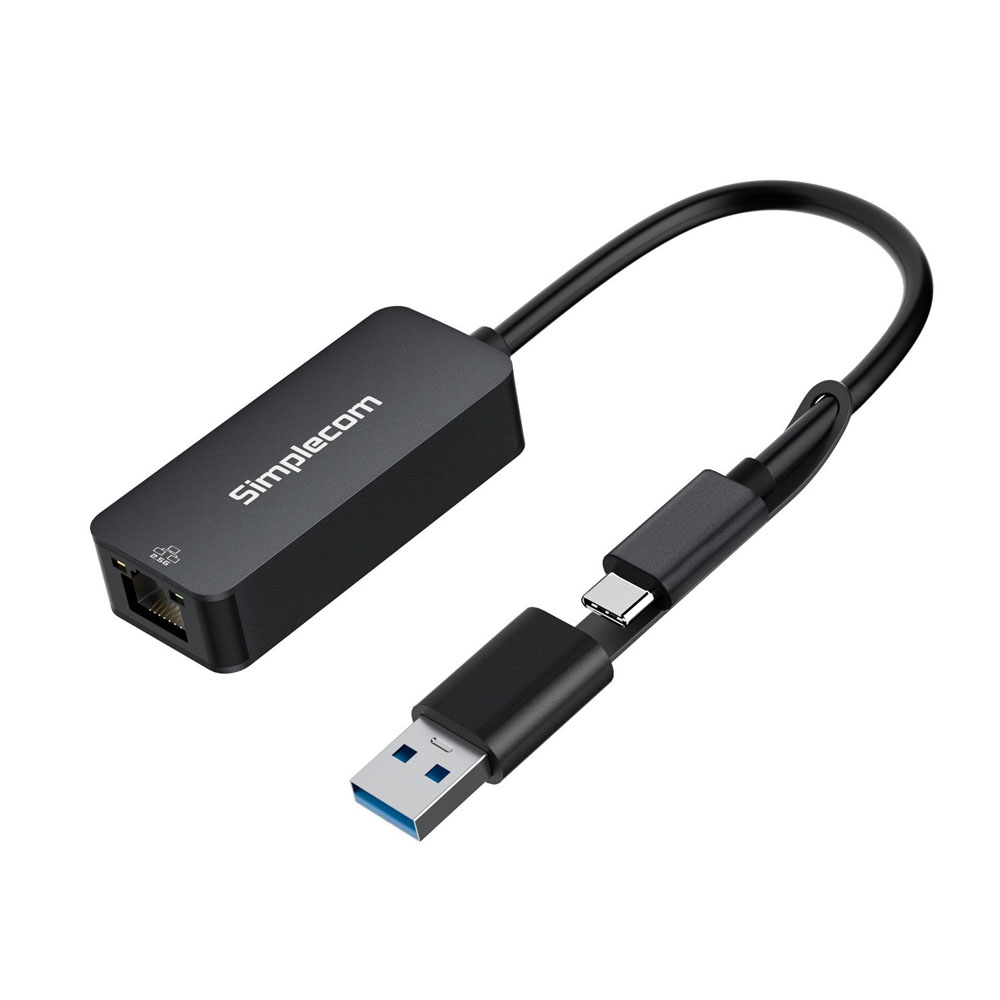 Simplecom NU405 USB-C & USB-A TO 2.5G Ethernet Adaptor - Theodist