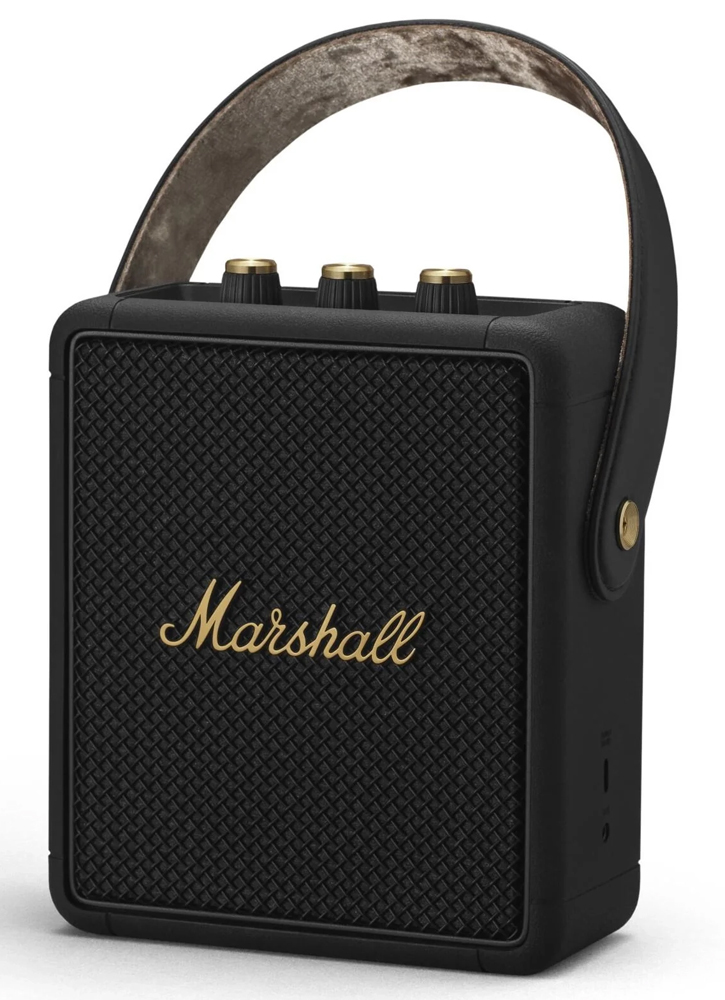 Marshall Stockwell II Bluetooth Speaker Black & Brass - Theodist