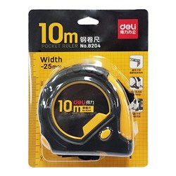 Deli 10m Tape Measure Metric Units - Theodist