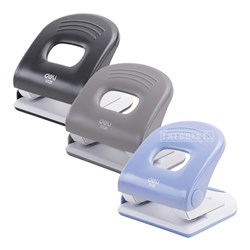 Deli 0120 2 Hole Punch 40 Sheets, Blue/Brown/Grey - Theodist