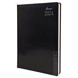 Regent 140BLK 2024 A4 Diary Black Day to Page - Theodist
