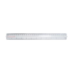 DataMax 141306 Raised Grip Plastic Ruler 30cm - Theodist