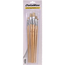 DataMax 1600F6 Flat Hog Paint Brush 6 Pack_1 - Theodist
