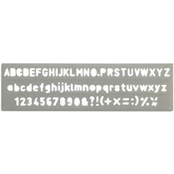 Celco 168618 Lettering Stencils C5  5mm - Theodist