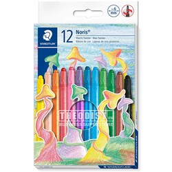 Staedtler 221 NWP12 Noris Wax Twister Crayons 12 Pack - Theodist