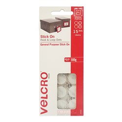 Velcro 25506 Stick On Hook & Loop Dots 15 Pack - Theodist