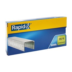 Rapid Staples 26/6 Standard 5000 Pcs/Box - Theodist 