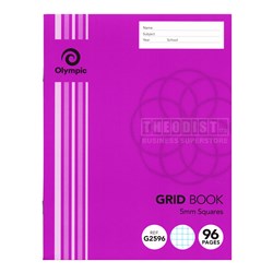 Olympic G2596 Grid Book 5mm Squares 96 Pages - Theodist